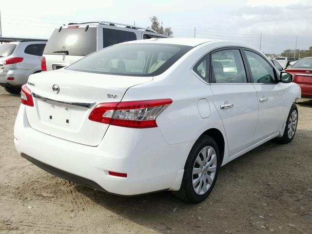 3N1AB7AP2FY374727 - 2015 NISSAN SENTRA S WHITE photo 4