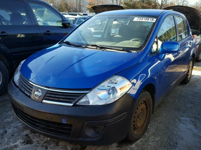 3N1BC13E07L441947 - 2007 NISSAN VERSA S BLUE photo 2