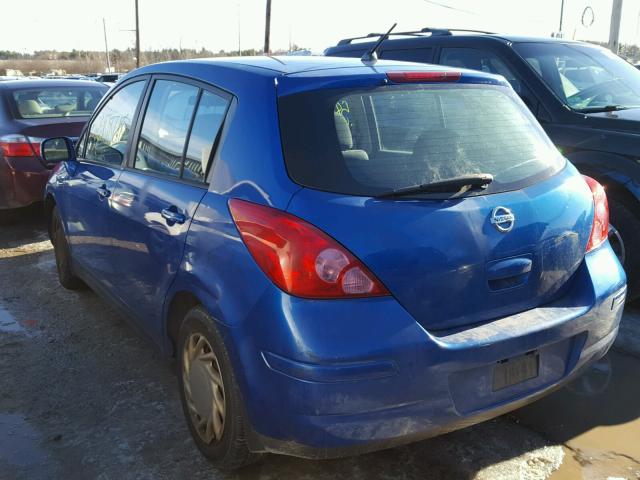 3N1BC13E07L441947 - 2007 NISSAN VERSA S BLUE photo 3