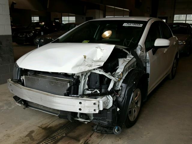 19XFB2F53EE042339 - 2014 HONDA CIVIC LX WHITE photo 2