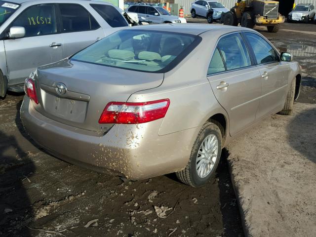 4T1BE46K17U670729 - 2007 TOYOTA CAMRY NEW GOLD photo 4