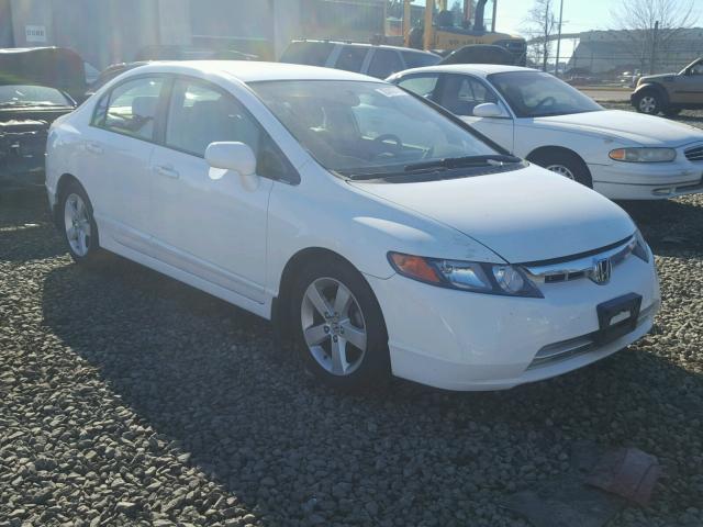 1HGFA16586L033823 - 2006 HONDA CIVIC LX WHITE photo 1