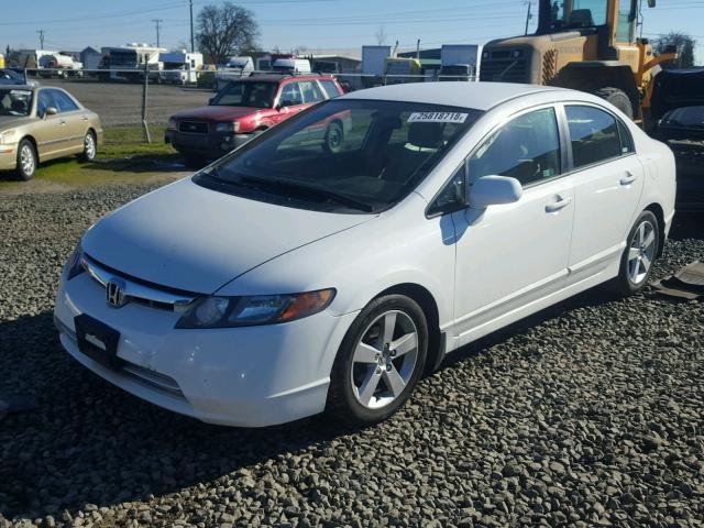 1HGFA16586L033823 - 2006 HONDA CIVIC LX WHITE photo 2