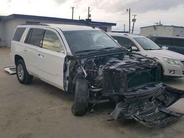 1GNSCBKC4FR155262 - 2015 CHEVROLET TAHOE C150 WHITE photo 1