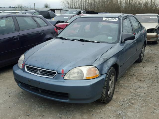 2HGEJ6627TH522656 - 1996 HONDA CIVIC DX BLUE photo 2