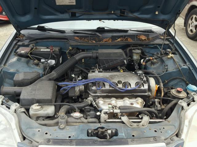 2HGEJ6627TH522656 - 1996 HONDA CIVIC DX BLUE photo 7