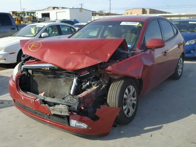 KMHDU4AD5AU933543 - 2010 HYUNDAI ELANTRA BL MAROON photo 2