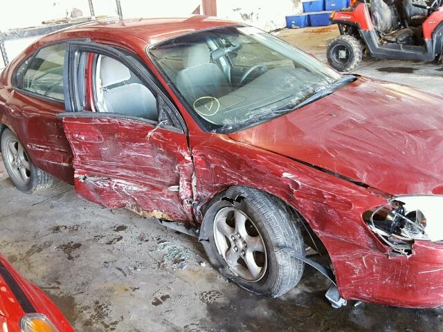 1FAFP55UX1A283426 - 2001 FORD TAURUS SES RED photo 9