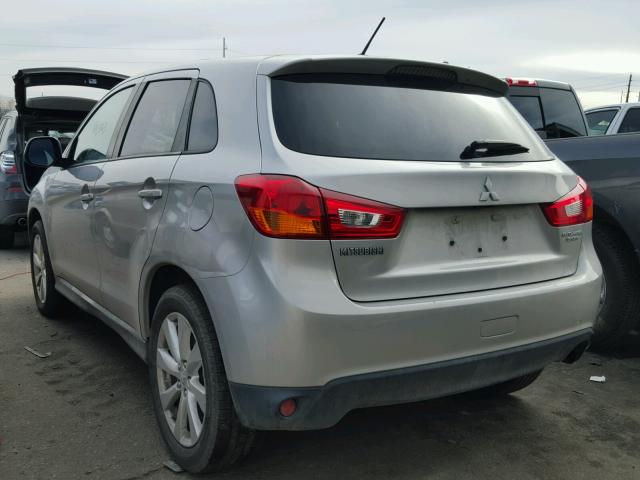 4A4AR3AU3DE013968 - 2013 MITSUBISHI OUTLANDER SILVER photo 3