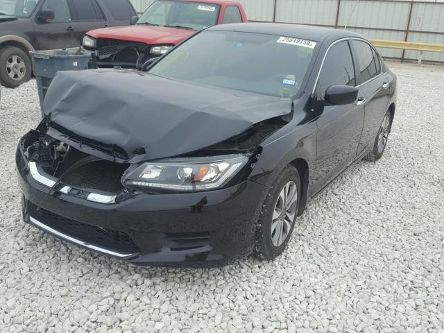 1HGCR2F37EA303196 - 2014 HONDA ACCORD LX BLACK photo 2