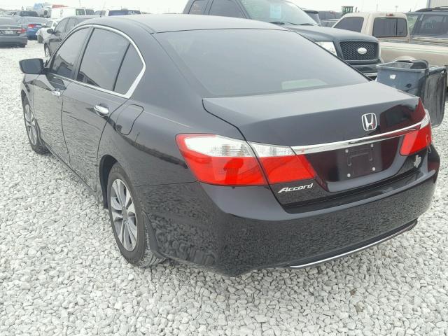 1HGCR2F37EA303196 - 2014 HONDA ACCORD LX BLACK photo 3