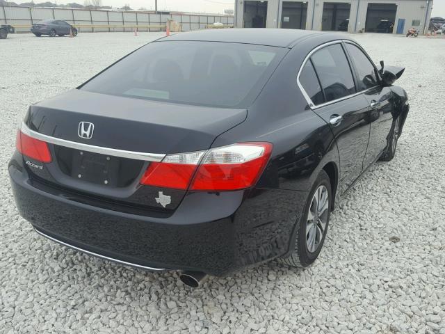 1HGCR2F37EA303196 - 2014 HONDA ACCORD LX BLACK photo 4