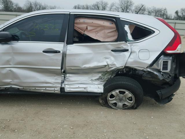 3CZRM3H30EG713828 - 2014 HONDA CR-V LX SILVER photo 9