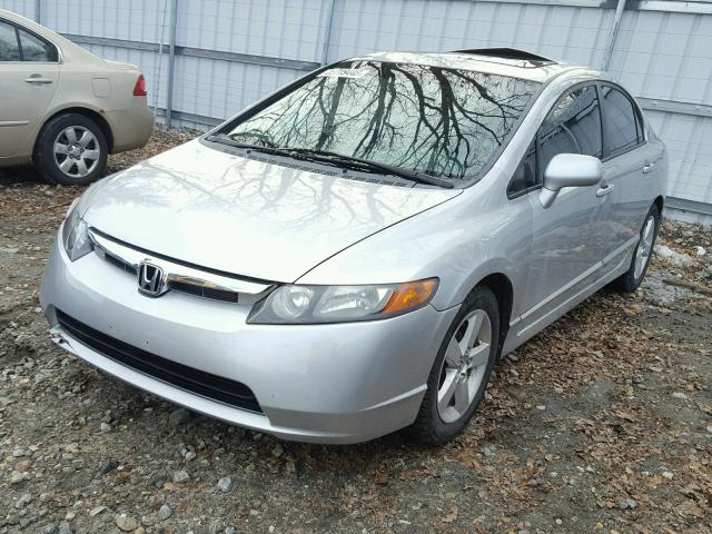 2HGFA16858H306761 - 2008 HONDA CIVIC EX SILVER photo 2