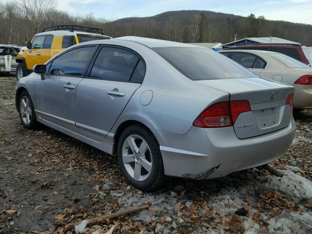 2HGFA16858H306761 - 2008 HONDA CIVIC EX SILVER photo 3