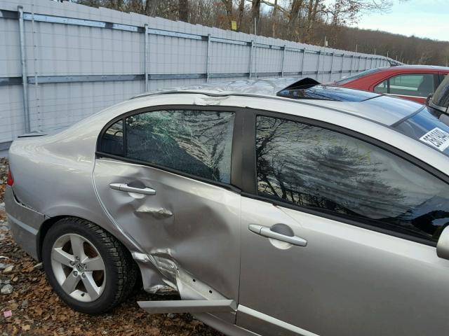 2HGFA16858H306761 - 2008 HONDA CIVIC EX SILVER photo 9