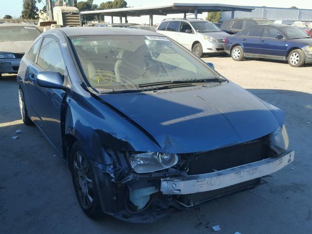 2HGFG12606H516071 - 2006 HONDA CIVIC LX BLUE photo 1