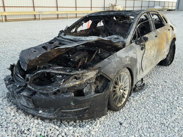 3LN6L2LU9ER805607 - 2014 LINCOLN MKZ HYBRID BURN photo 2