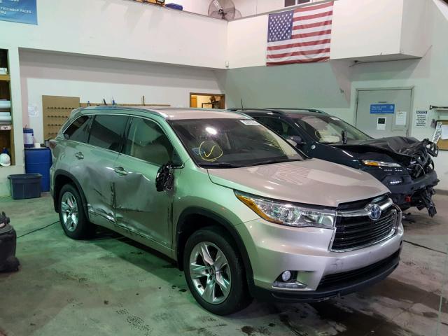 5TDDCRFH7GS016746 - 2016 TOYOTA HIGHLANDER TAN photo 1