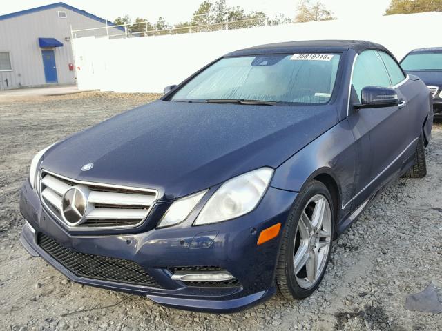 WDDKK7DF6CF171403 - 2012 MERCEDES-BENZ E 550 BLUE photo 2