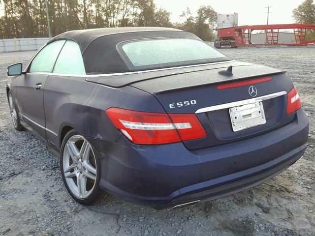 WDDKK7DF6CF171403 - 2012 MERCEDES-BENZ E 550 BLUE photo 3