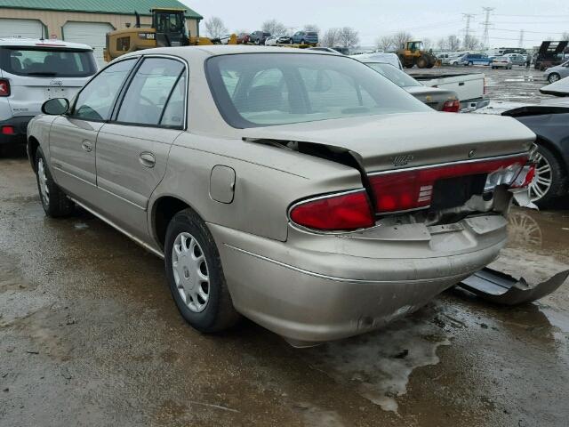 2G4WS52JX11331452 - 2001 BUICK CENTURY CU TAN photo 3