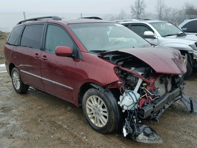 5TDBK22C88S018583 - 2008 TOYOTA SIENNA XLE RED photo 1