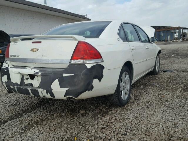 2G1WC581669376687 - 2006 CHEVROLET IMPALA LT WHITE photo 4