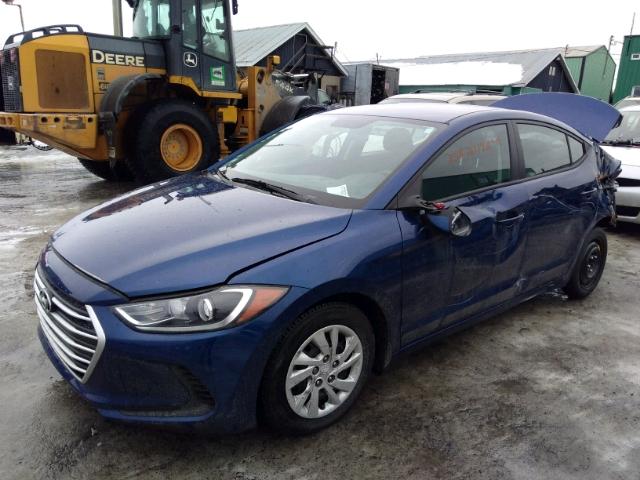 5NPD74LF6HH051814 - 2017 HYUNDAI ELANTRA SE BLUE photo 2