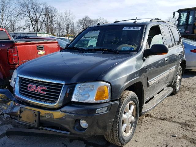 1GKDT13S542227372 - 2004 GMC ENVOY BLACK photo 2