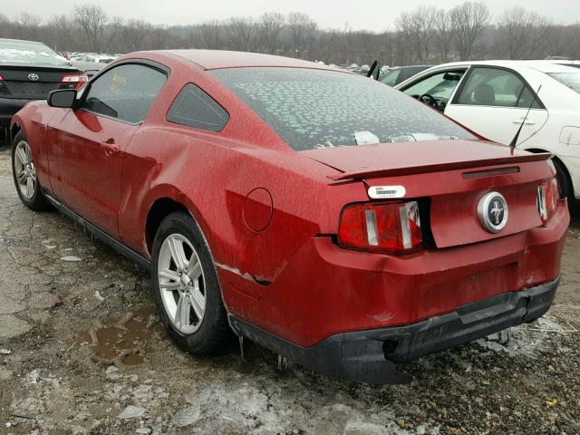 1ZVBP8AN6A5101509 - 2010 FORD MUSTANG RED photo 3