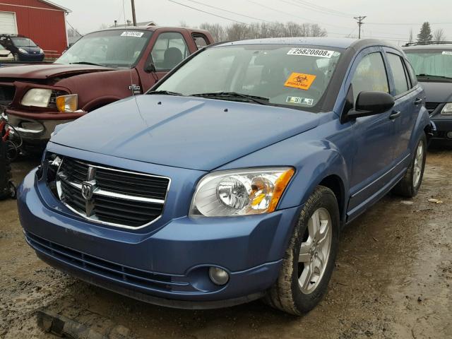 1B3HB48BX7D186922 - 2007 DODGE CALIBER SX BLUE photo 2