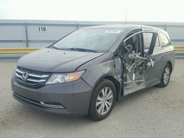 5FNRL5H48FB105706 - 2015 HONDA ODYSSEY EX GRAY photo 2