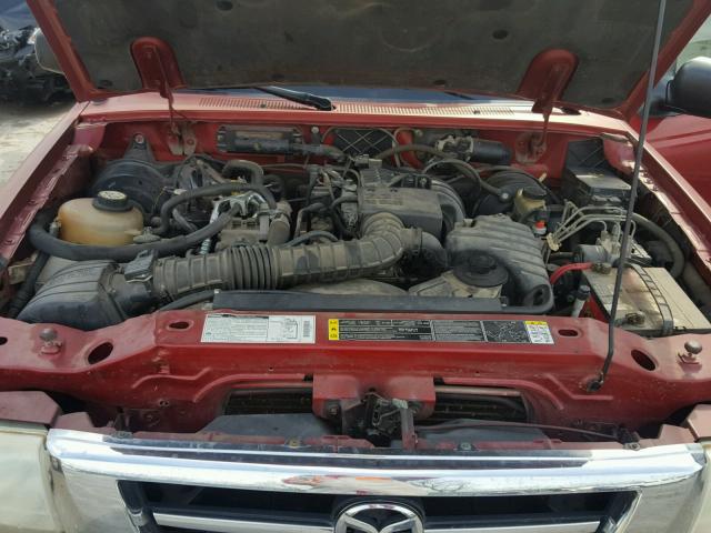 4F4YR12D11TM18203 - 2001 MAZDA B2300 RED photo 7