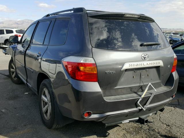 JTEDS41A992071544 - 2009 TOYOTA HIGHLANDER CHARCOAL photo 3