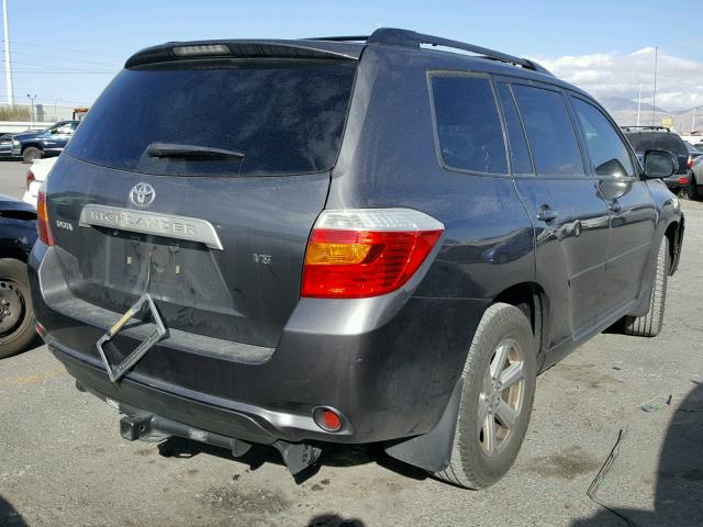 JTEDS41A992071544 - 2009 TOYOTA HIGHLANDER CHARCOAL photo 4