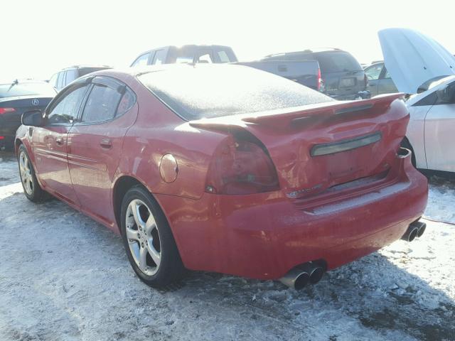 2G2WC55C171178598 - 2007 PONTIAC GRAND PRIX RED photo 3