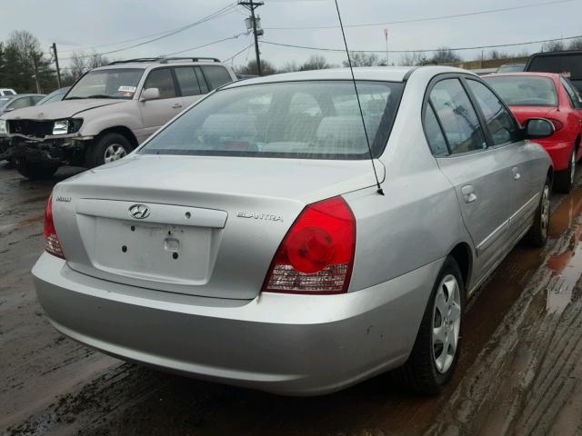 KMHDN46D55U951486 - 2005 HYUNDAI ELANTRA GL SILVER photo 4