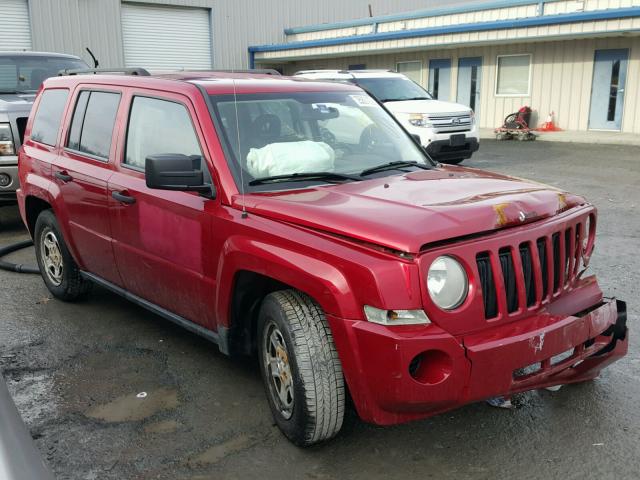 1J8FT28098D553342 - 2008 JEEP PATRIOT SP RED photo 1