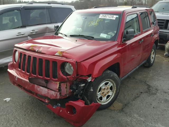 1J8FT28098D553342 - 2008 JEEP PATRIOT SP RED photo 2