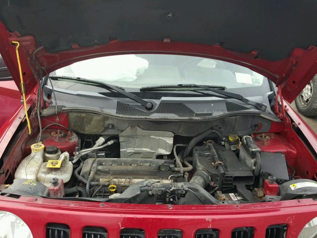 1J8FT28098D553342 - 2008 JEEP PATRIOT SP RED photo 7