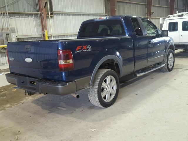 1FTPX14VX7FA26506 - 2007 FORD F150 BLUE photo 4