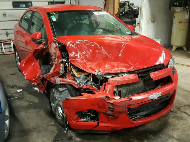 1G1JB5SH0C4200042 - 2012 CHEVROLET SONIC LS RED photo 1