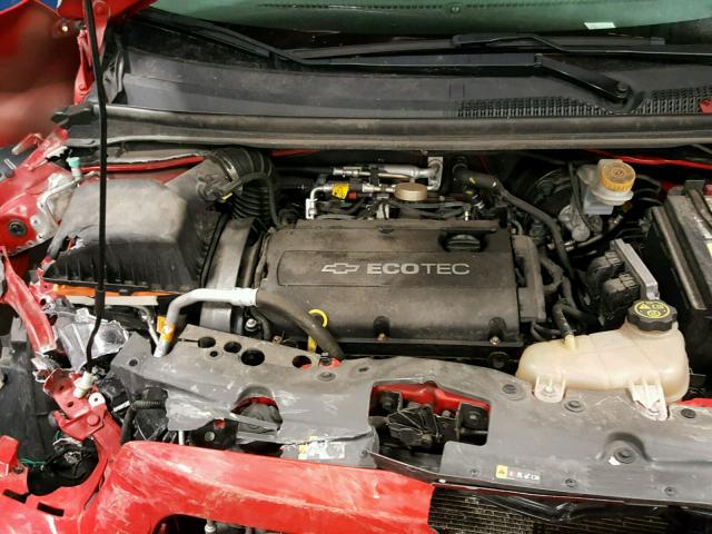 1G1JB5SH0C4200042 - 2012 CHEVROLET SONIC LS RED photo 7