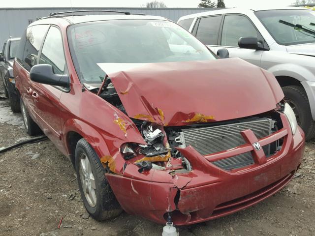 2D4GP44L66R914826 - 2006 DODGE GRAND CARA RED photo 2