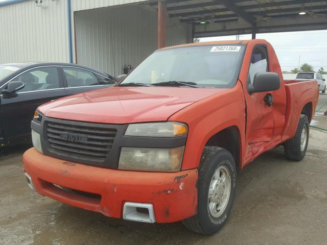 1GTCS148248141432 - 2004 GMC CANYON RED photo 2