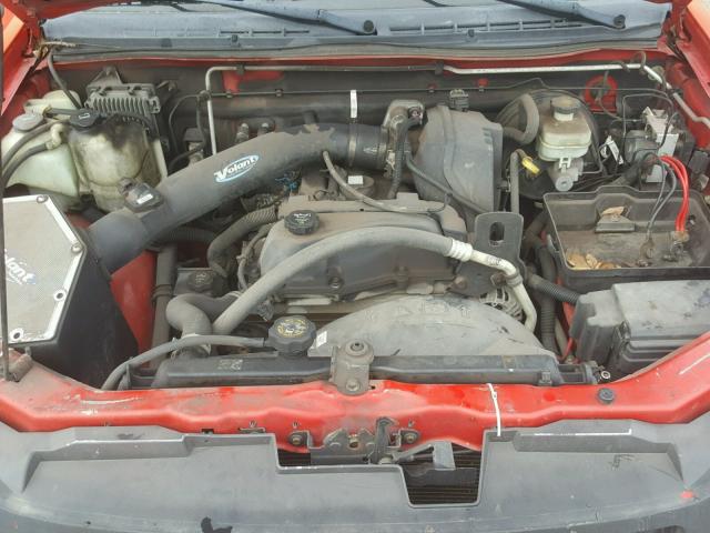 1GTCS148248141432 - 2004 GMC CANYON RED photo 7