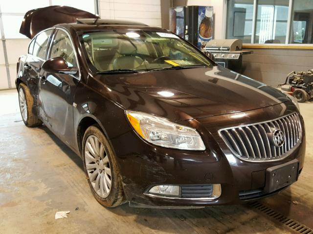 W04GS5EC2B1077114 - 2011 BUICK REGAL CXL BLACK photo 1