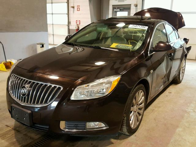 W04GS5EC2B1077114 - 2011 BUICK REGAL CXL BLACK photo 2