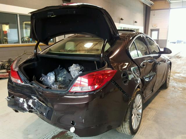 W04GS5EC2B1077114 - 2011 BUICK REGAL CXL BLACK photo 4